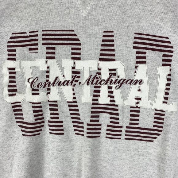Vintage Central Michigan University Sweatshirt Mens Size XXL Gray GRAD Soffe USA - Picture 8 of 16